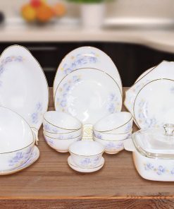 Bộ Đồ Ăn 18B Sản Phẩm Họa Tiết Hoa Màu Xanh