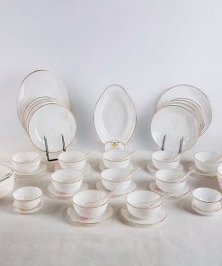 Bộ Đồ Ăn 48 Sản Phẩm Họa Tiết Hoa Dây Huyền Bí 3790K