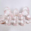 Bộ Đồ Ăn Thủy Tinh Opal 62 Sản Phẩm Họa Tiết Hoa