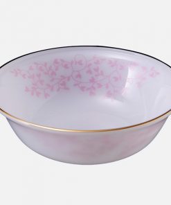 Bát Không Nắp Thủy Tinh Opal Mp-Usa Home Set 7.25”-218 13 Tô Loe 8 Họa Tiết Hoa Dây Màu Hồng 150K 1