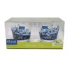 Cốc Thủy Tinh Ocean Hoa Xanh Biển 340Ml 1 Cốc Thủy Tinh Ocean Hoa Xanh Biển 340Ml