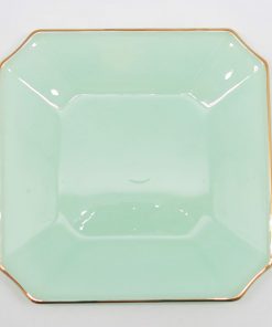 Đĩa Vuông Thủy Tinh Opal 9 Inch Xanh Ngọc