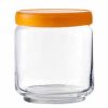 Hũ Thủy Tinh Ocean Stax Jar Nắp Nhựa Màu - 500 Ml 2 Hũ Thủy Tinh Ocean Stax Jar Nắp Nhựa Màu - 500 Ml