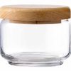 Hũ Thủy Tinh Ocean Pop Jar Nắp Gỗ - 325 Ml 2 Hũ Thủy Tinh Ocean Pop Jar Nắp Gỗ - 325 Ml