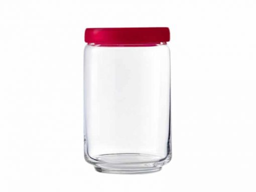 Hũ Thủy Tinh Ocean Stax Jar  Nắp Nhựa Màu -750 Ml