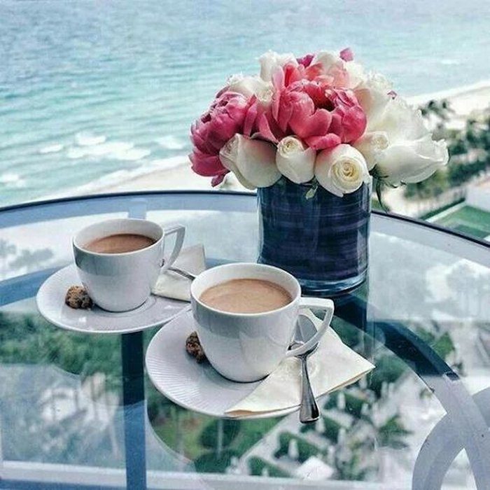 Lưu ngay 27 hình ảnh ly cà phê và hoa hồng cực lãng mạn