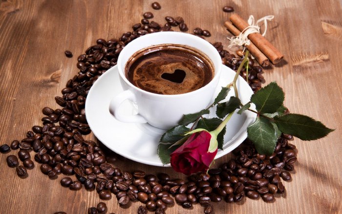 Lưu ngay 27 hình ảnh ly cà phê và hoa hồng cực lãng mạn