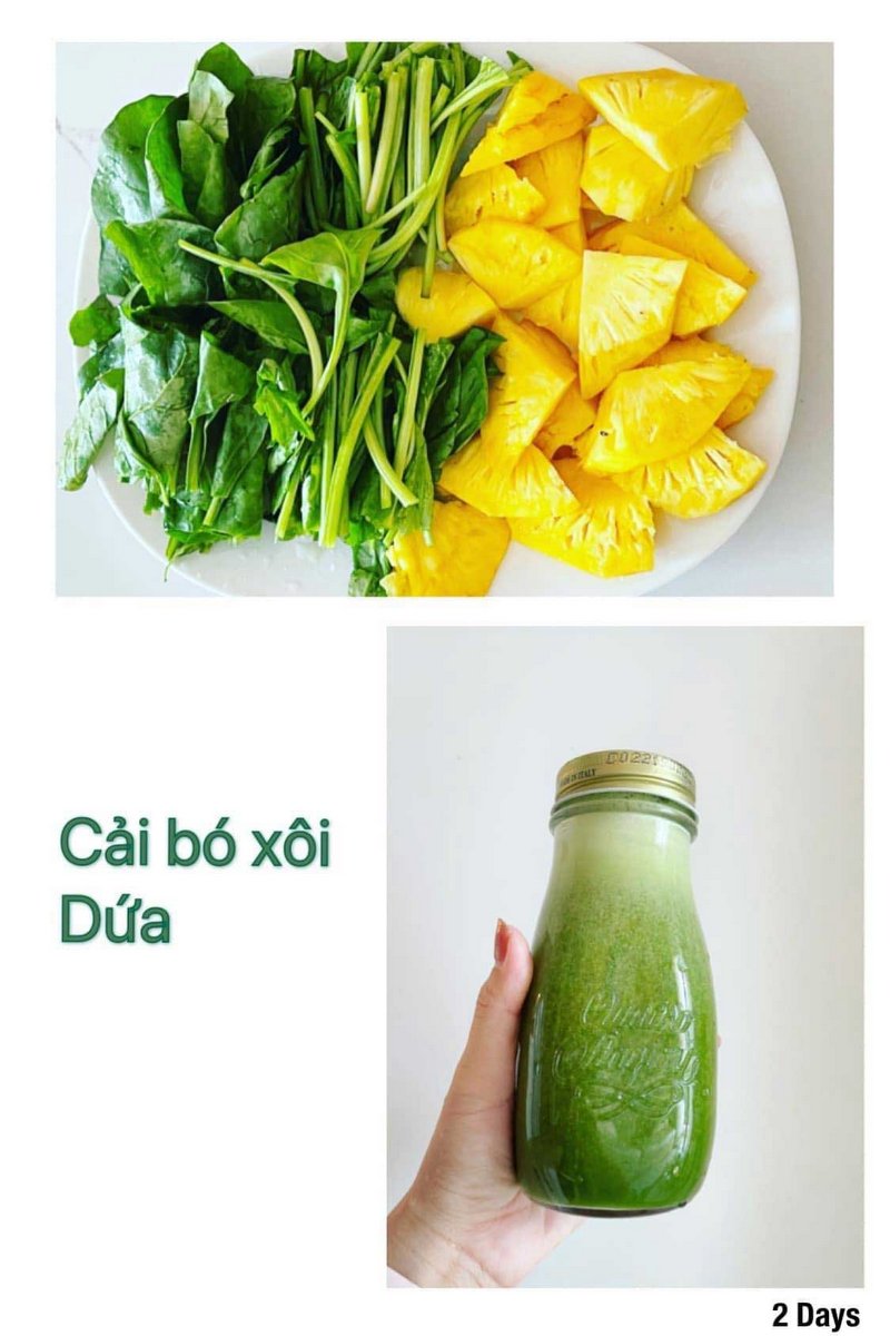 Tổng hợp công thức 10+  công thức nước ép cải bó xôi ngon giảm cân