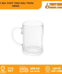 Ly Bia ThủY Tinh Deli Trơn 380Ml