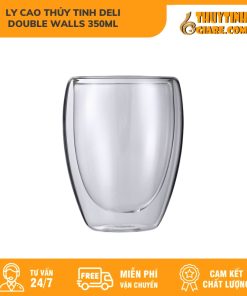 Ly Cao ThủY Tinh Deli Double Walls 350Ml