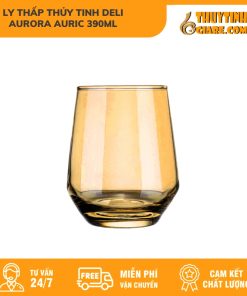 Ly ThấP ThủY Tinh Deli Aurora Auric 390Ml