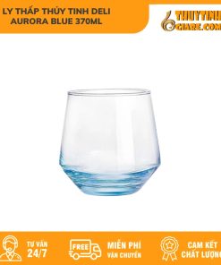 Ly ThấP ThủY Tinh Deli Aurora Blue 370Ml