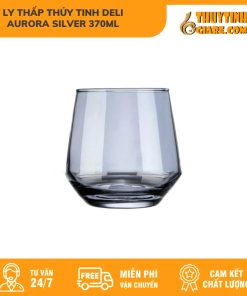 Ly ThấP ThủY Tinh Deli Aurora Silver 370Ml