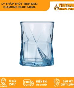 Ly ThấP ThủY Tinh Deli Diamond Blue 340Ml