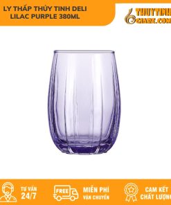 Ly ThấP ThủY Tinh Deli Lilac Purple 380Ml