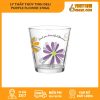 Ly Thấp Thủy Tinh Deli Purple Flower 270Ml
