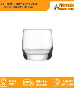 Ly ThấP ThủY Tinh Deli Rock Silver 315Ml