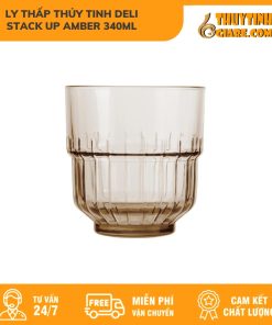 Ly ThấP ThủY Tinh Deli Stack Up Amber 340Ml